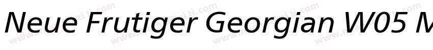 Neue Frutiger Georgian W05 Md字体转换